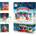 50 Teile Eurographics Spiele Adventskalender mit Weihnachts-Motiv 