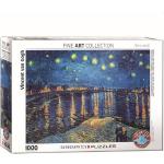 EUROGRAPHICS Puzzle »Vincent van Gogh Die Sternennacht über der Rhone«, 1000 Puzzleteile, bunt