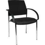 Silberne Konferenzstühle & Besucherstühle aus Stahl gepolstert Breite 0-50cm, Höhe 0-50cm, Tiefe 0-50cm 2-teilig 