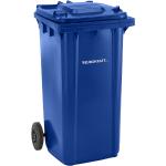 Blaue Mülltonnen 201l - 300l aus HDPE 