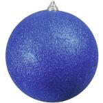Blaue Runde Christbaumkugeln & Weihnachtsbaumkugeln aus Kunststoff 