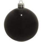 Schwarze Runde Christbaumkugeln & Weihnachtsbaumkugeln aus Kunststoff 