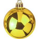 Goldener Europalms Weihnachtsbaumschmuck aus Kunststoff 6-teilig 