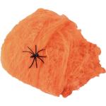 Orange Spinnennetze mit Halloween-Motiv 