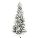 Silberne 210 cm Runde Weihnachtsbäume aus Kunststoff 