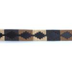 Euroriding Halsband Leder Polo Style Braun/ Hellbraun/ Beige S (2 cm/ 40 cm)