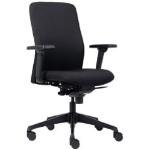 Schwarze Bürostühle & Schreibtischstühle aus Leder stapelbar Breite 50-100cm, Höhe 50-100cm, Tiefe 50-100cm 