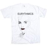 Eurythmics Annie Lennox Glam Rock Punk Men White T-Shirt White M