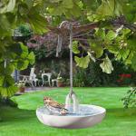 Weiße Eva Solo Vogelbäder & Vogeltränken für den Garten aus Keramik 