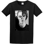 Evan Peters Skull AHS Roanoke Poster T-Shirt Mens Unisex Black Tees 3XL