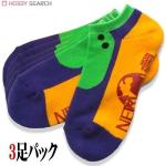 EVANGELION - EVA-01 Socks Pack (3 Pair) Calze Cospa