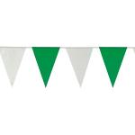 Everflag Wimpelkette grün-weiß - Kunststoff 10 m lang