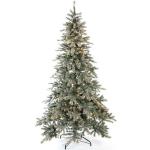 Weiße 210 cm Evergreen LED-Weihnachtsbäume mit Schnee 