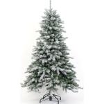 Weiße 180 cm Evergreen LED-Weihnachtsbäume aus Kunststoff mit Schnee 
