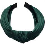 Emeraldfarbener Eleganter Haarschmuck glänzend aus Stoff 