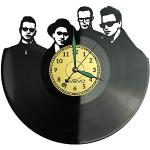 Schwarze Depeche Mode Schallplattenuhren 