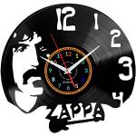 EVEVO FRANK Zappa Wanduhr Vinyl Schallplatte Retro-Uhr Handgefertigt Vintage-Geschenk Style Raum Home Dekorationen Tolles Geschenk Wanduhr FRANK Zappa