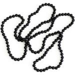 Schwarze Elegante Perlenketten handgemacht für Damen 