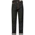 Evisu, Dunkelblaue wellenbestickte Skinny Jeans Black, Herren, Größe: W34
