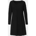 Reduzierte Schwarze Langärmelige Evita Shoes V-Ausschnitt Kleider A-Linie aus Polyamid für Damen 