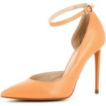 Aprikose Evita Shoes ALINA Spitze Pfennigabsatz High Heels & Stiletto-Pumps mit Riemchen aus Glattleder für Damen Größe 40 mit Absatzhöhe über 9cm 