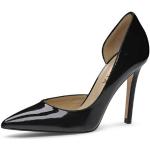 Reduzierte Schwarze Lack-Optik Evita Shoes ALINA Spitze Pfennigabsatz High Heels & Stiletto-Pumps mit Ländermotiv ohne Verschluss aus Leder für Damen Größe 34 mit Absatzhöhe über 9cm 