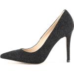 Reduzierte Schwarze Evita Shoes ALINA High Heels & Stiletto-Pumps aus Filz für Damen Größe 38 mit Absatzhöhe über 9cm zum Oktoberfest 