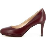 Reduzierte Bordeauxrote Evita Shoes BIANCA Pfennigabsatz High Heels & Stiletto-Pumps für Damen Größe 34 mit Absatzhöhe 7cm bis 9cm 