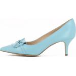 Reduzierte Blaue Evita Shoes GIULIA Kitten-Heel-Absatz Damenpumps Größe 34 mit Absatzhöhe 5cm bis 7cm 