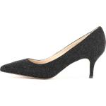 Reduzierte Schwarze Evita Shoes GIULIA Kitten-Heel-Absatz Damenpumps aus Filz Größe 36 mit Absatzhöhe 5cm bis 7cm zum Oktoberfest 