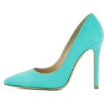 Reduzierte Türkise Elegante Evita Shoes MIA Spitze Pfennigabsatz High Heels & Stiletto-Pumps für Damen Größe 34 mit Absatzhöhe über 9cm 