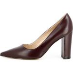 Reduzierte Bordeauxrote Evita Shoes NATALIA High Heels & Stiletto-Pumps aus Leder für Damen Größe 34 mit Absatzhöhe über 9cm 