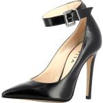 Reduzierte Schwarze Evita Shoes Spitze Pfennigabsatz High Heels & Stiletto-Pumps aus Leder für Damen Größe 33 mit Absatzhöhe 5cm bis 7cm 