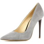 Taupefarbene Evita Shoes Spitze Pfennigabsatz High Heels & Stiletto-Pumps ohne Verschluss aus Veloursleder für Damen Größe 35 mit Absatzhöhe über 9cm 
