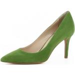 Reduzierte Grüne Evita Shoes Spitze Pfennigabsatz High Heels & Stiletto-Pumps ohne Verschluss aus Veloursleder für Damen Größe 34 mit Absatzhöhe 7cm bis 9cm 