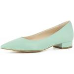 Mintgrüne Evita Shoes FRANCA Spitze Pfennigabsatz High Heels & Stiletto-Pumps ohne Verschluss aus Glattleder für Damen Größe 35 mit Absatzhöhe bis 3cm 