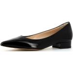 Schwarze Lack-Optik Evita Shoes FRANCA Spitze Damenpumps ohne Verschluss aus Leder Größe 34 mit Absatzhöhe bis 3cm 