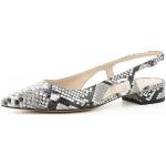 Reduzierte Graue Evita Shoes FRANCA Spitze Slingback Pumps mit Riemchen aus Leder für Damen Größe 39 mit Absatzhöhe bis 3cm 