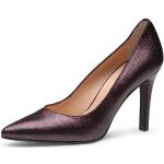 Reduzierte Lila Evita Shoes ILARIA Spitze Pfennigabsatz High Heels & Stiletto-Pumps ohne Verschluss aus Leder für Damen Größe 35 mit Absatzhöhe über 9cm 