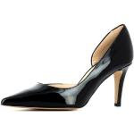 Schwarze Lack-Optik Evita Shoes JESSICA Spitze Pfennigabsatz High Heels & Stiletto-Pumps ohne Verschluss aus Leder für Damen Größe 34 mit Absatzhöhe 7cm bis 9cm 