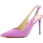 Lila Evita Shoes NATALIA Spitze Slingback Pumps mit Riemchen aus Kunstleder für Damen Größe 34 mit Absatzhöhe über 9cm 