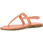Reduzierte Orange Evita Shoes Damensandalen mit Riemchen aus Glattleder für den für den Sommer 
