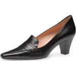 Reduzierte Schwarze Evita Shoes PATRIZIA Trichterabsatz Damenpumps ohne Verschluss aus Glattleder Größe 34 mit Absatzhöhe 5cm bis 7cm 