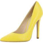 Gelbe Unifarbene Evita Shoes Spitze Pfennigabsatz High Heels & Stiletto-Pumps aus Glattleder für Damen Größe 39 