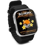 Schwarze Pokemon Smartwatches aus Aluminium mit Touchscreen-Zifferblatt mit Vibration 