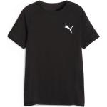 Schwarze Puma EvoStripe T-Shirts für Damen 