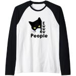 Schwarze Katzen-Shirts mit Tiermotiv für Herren Größe S 