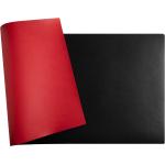 Exacompta 29121E Flexible Schreibunterlage Home Office, aus zweifarbigem Kunstleder (Polyurethan),weich und widerstandsfähig, 35 x 60 cm, schwarz/rot 3130630291213 (29121E)