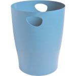 Hellblaue Nachhaltige Papierkörbe 15l aus Kunststoff 