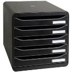 Schwarze Exacompta Big-Box Plus Schubladenboxen DIN A4 aus Kunststoff 